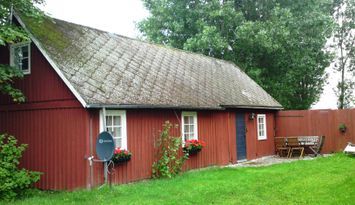 Lantlig gårdslänga i Kullabygden