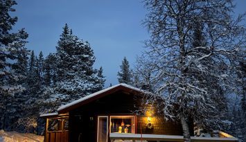 Mysig stuga centralt i Storhogna