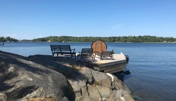 Fantastiskt ställe i Roslagen - egen brygga
