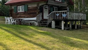 Stuga direkt vid Siljansstrand
