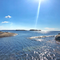 Unikt hus med havsutsikt och strandtomt