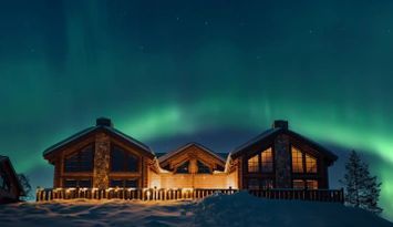 Bergstuga med topp modern svensk fjällstil!