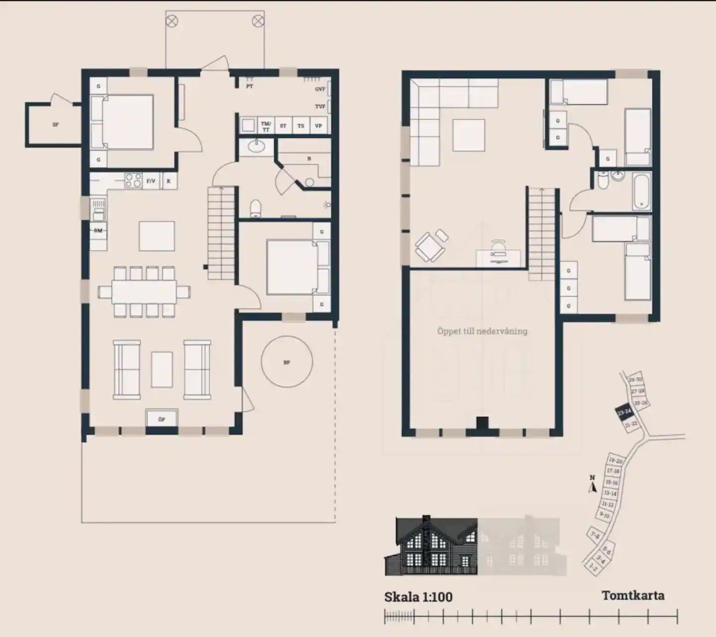 Bergstuga med topp modern svensk fjällstil! – bild 4 av 24