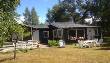 Fin stuga i Mellbystrand vid sandstrand