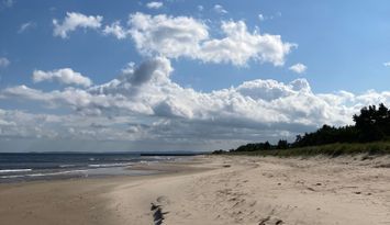 Stuga nära havet