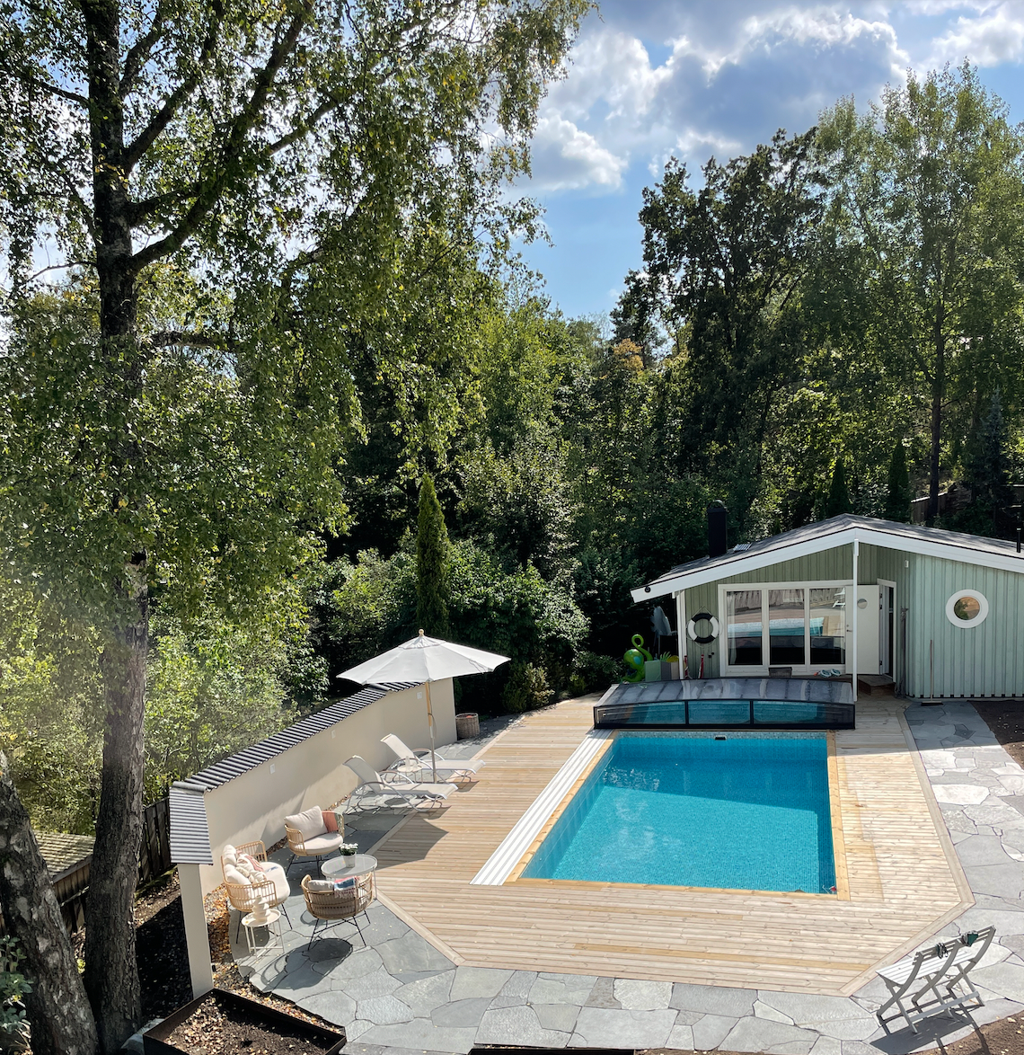 Hus i Stockholm / Saltsjöbaden med pool