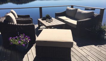 Sommarhus med privat strand vid Fryken, Värmland