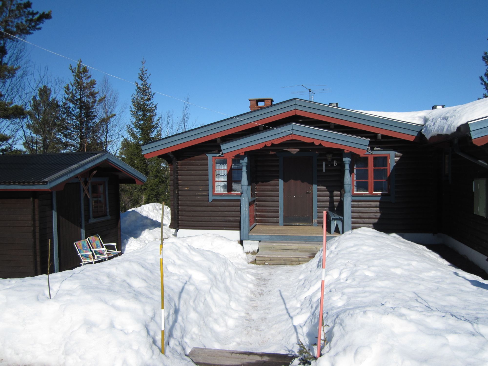 Sälen/Lindvallen-Sälenstugan  ski/in ski/out läge.