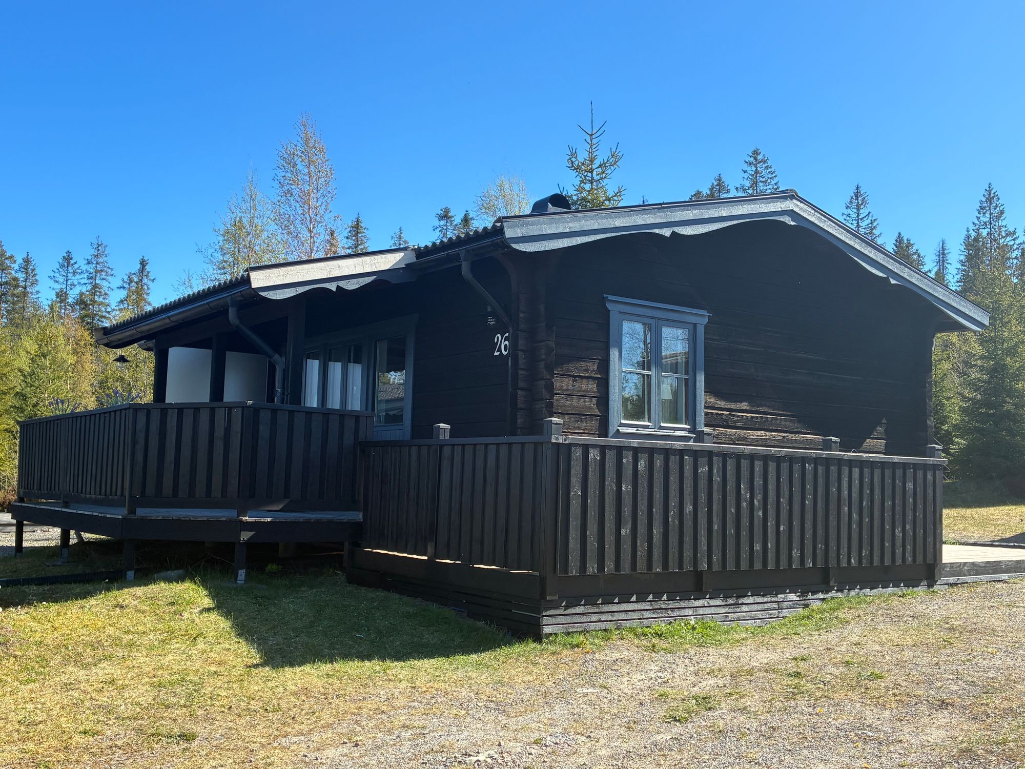 Fin stuga högst upp i Gillersklack stugby