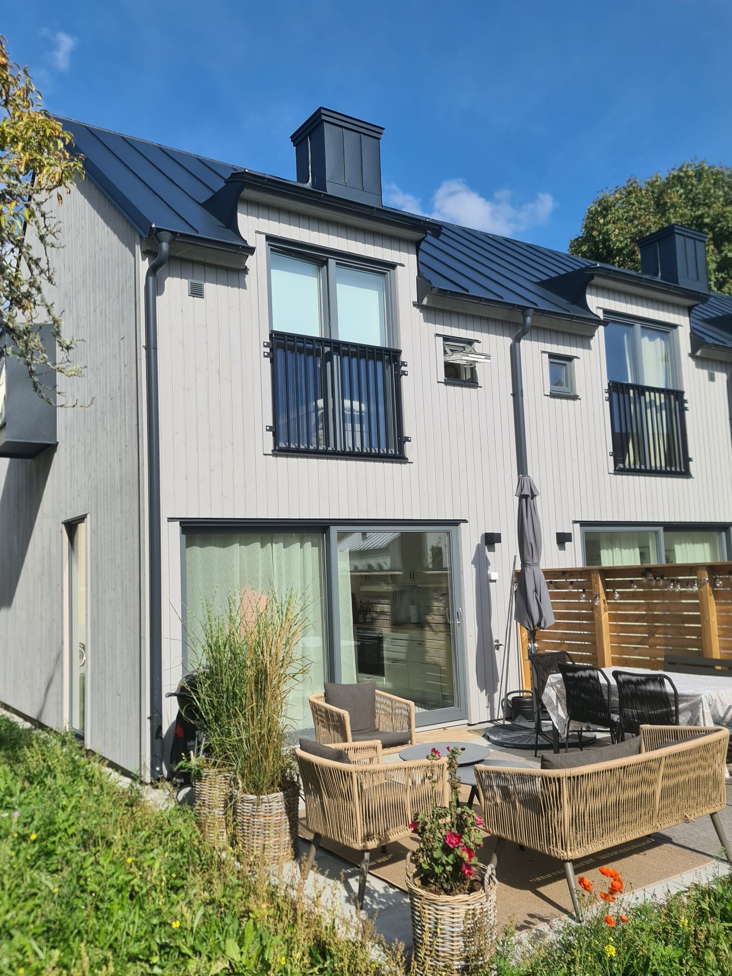 Drömläge i nytt gavelradhus med 2 min strand & hav – bild 15 av 24