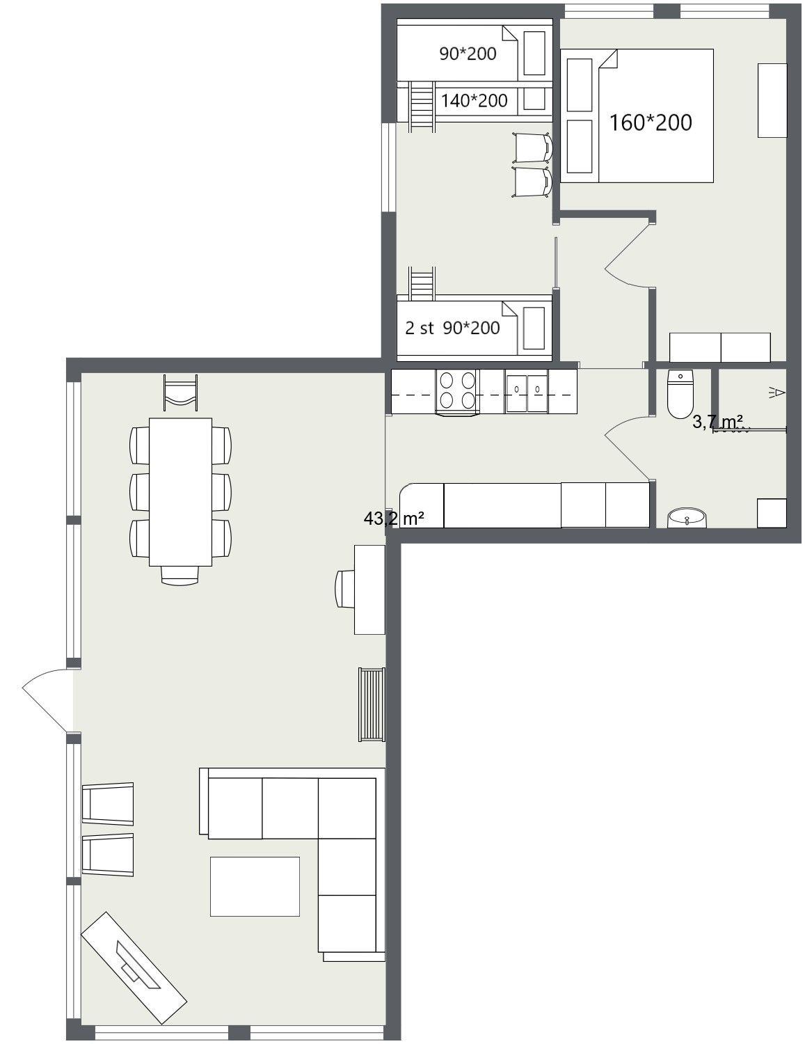 Stuga i kilesandsgården med 6 bäddar #24862 – bild 8 av 15