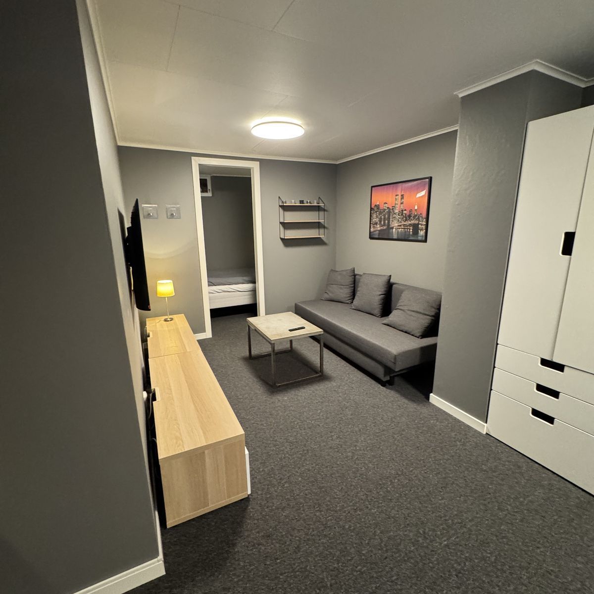 Nybyggd källarlägenhet