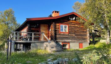 Berghaus mit fantastischem blick über Norwegen