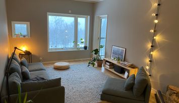 Fjällutsikt med balkong, bastu och 2 sovrum