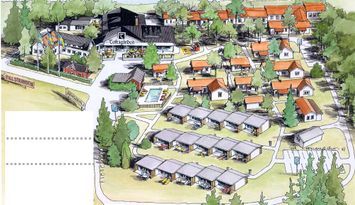 Stuga vid Tofta Strand nära havet,