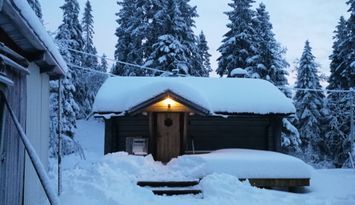 Mysig liten timrad stuga vid Östra Tandådalen