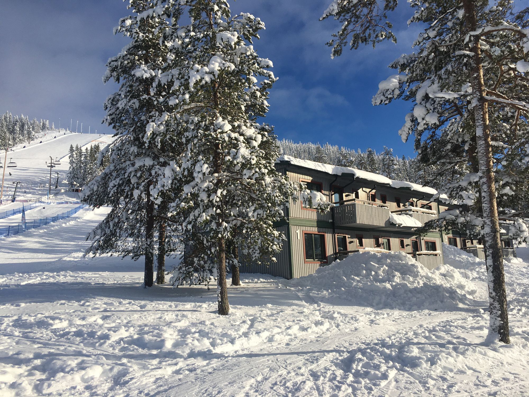 Ski in/ski out grå byn tandådalen
