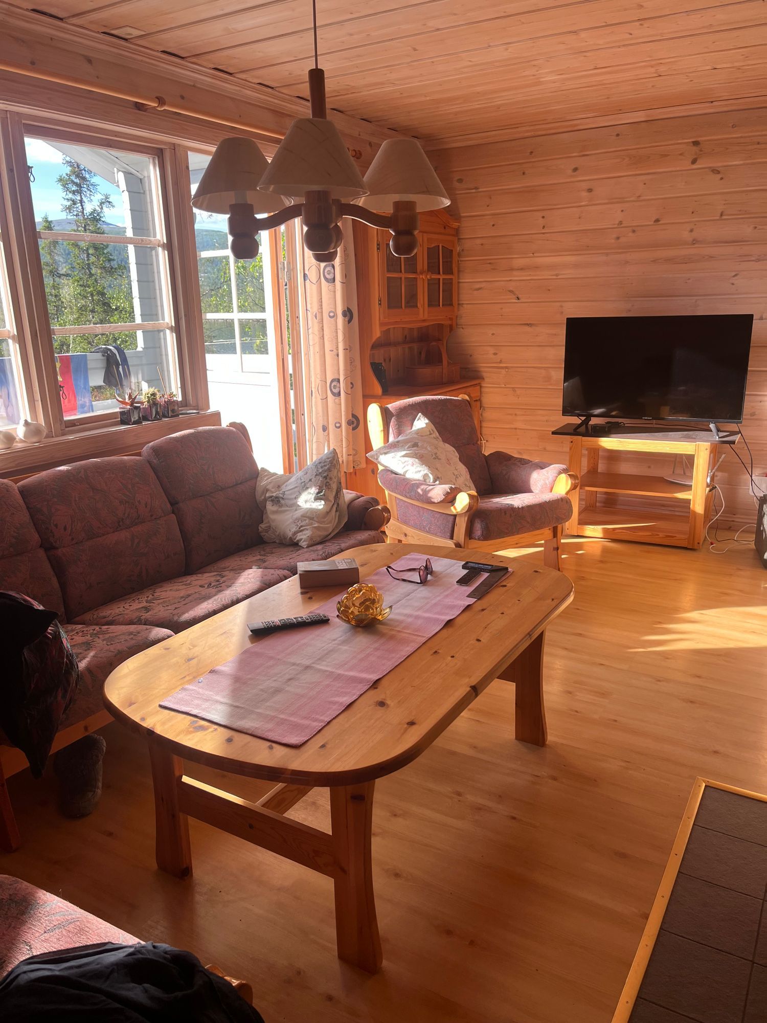 Stuga med fjäll- och sjöutsikt, bastu, och kamin – bild 4 av 24