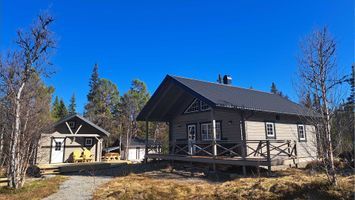 Modern fjällstuga i Funäsfjällen
