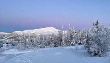Panoramautsikt högt upp i Åre Björnen