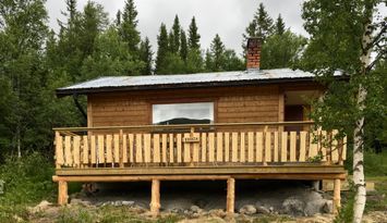 Mysig stuga i Fjällhalsen