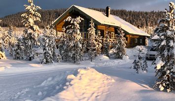 Mysig fjällstuga, milsvid utsikt, ski in - ski out