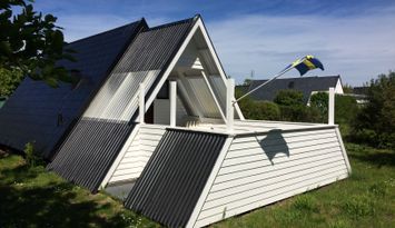 Stuga nära stranden i Haverdal