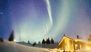 Modern, familjevänlig stuga