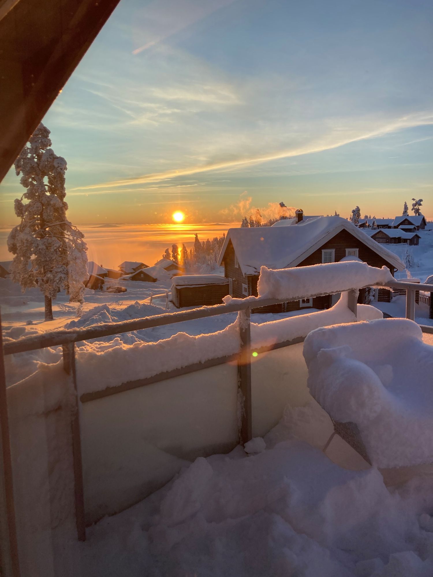 Branäs ski in/ski out vedeldad badtunna – bild 10 av 14