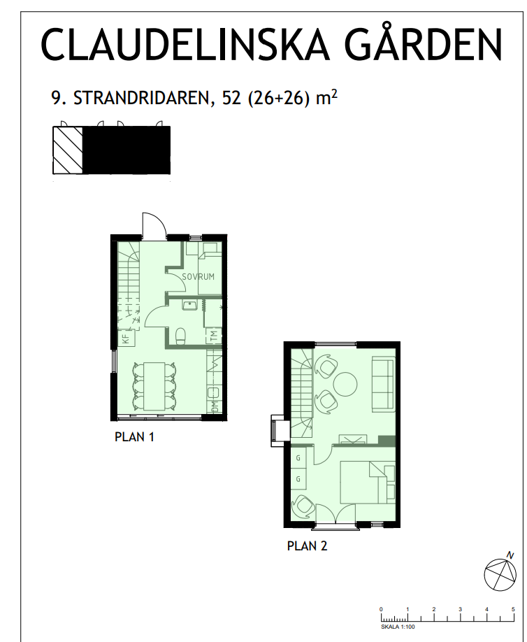 Drömläge i nytt gavelradhus med 2 min strand & hav – bild 22 av 24