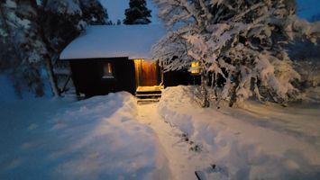 Liten fjällstuga vid Tandådalen