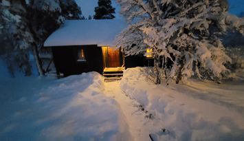 Liten fjällstuga vid Tandådalen