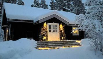 Härligt timmerhus i Grövelsjöfjällen