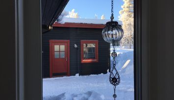 Mysig fjällstuga