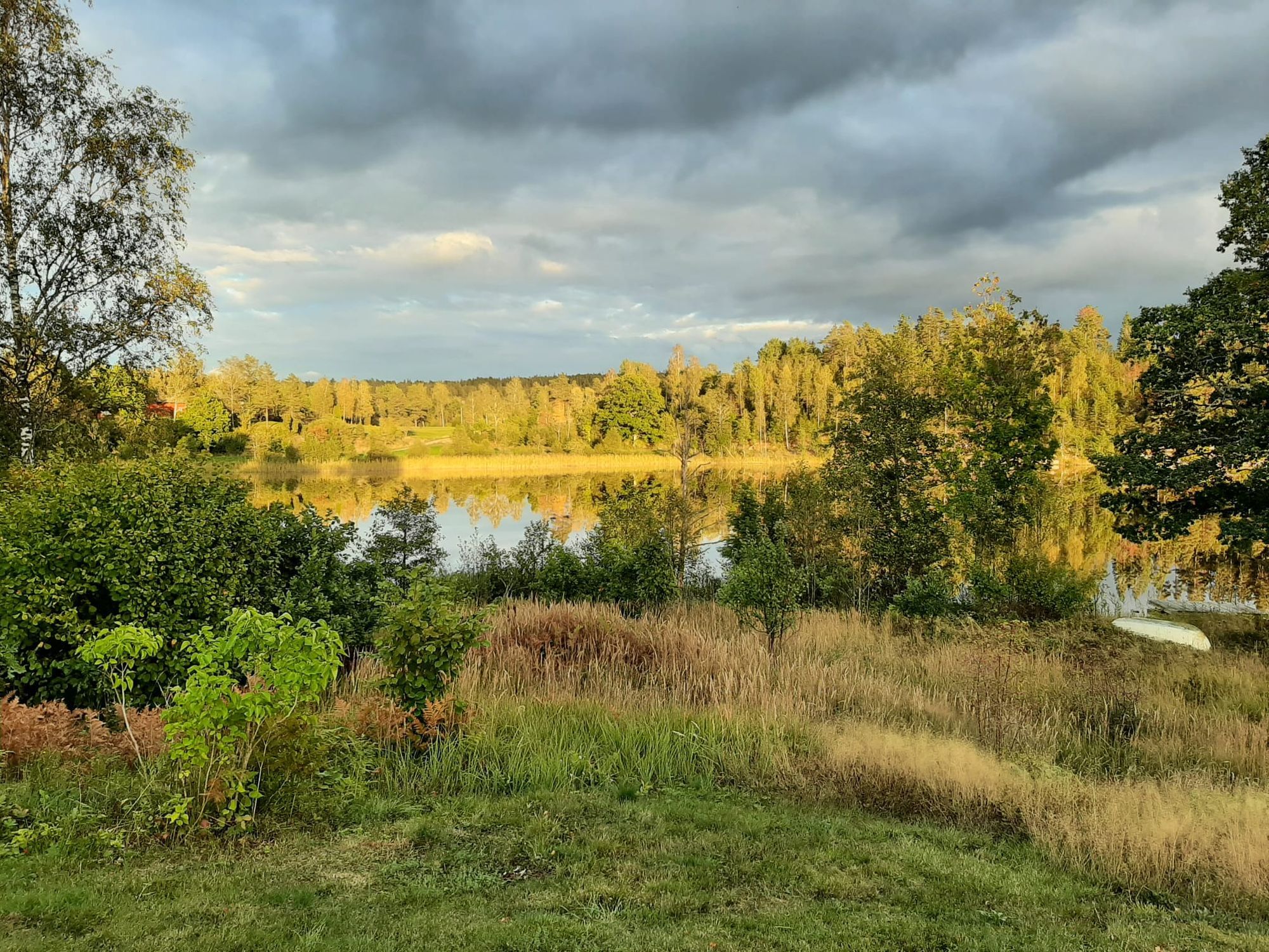 Typical Swedish cottage with stuga overlook a lake – bild 3 av 24