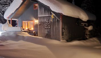 Mysigt fjällhus i Jämtland