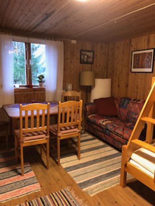Liten stuga på standen av insjö – bild 8 av 14