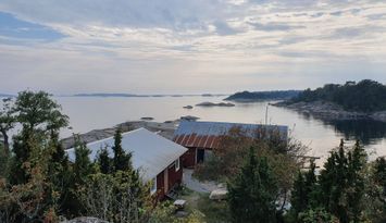 Sjöbod vid havet