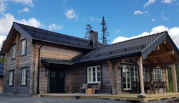 Nybyggd fjällstuga i Grövelsjön