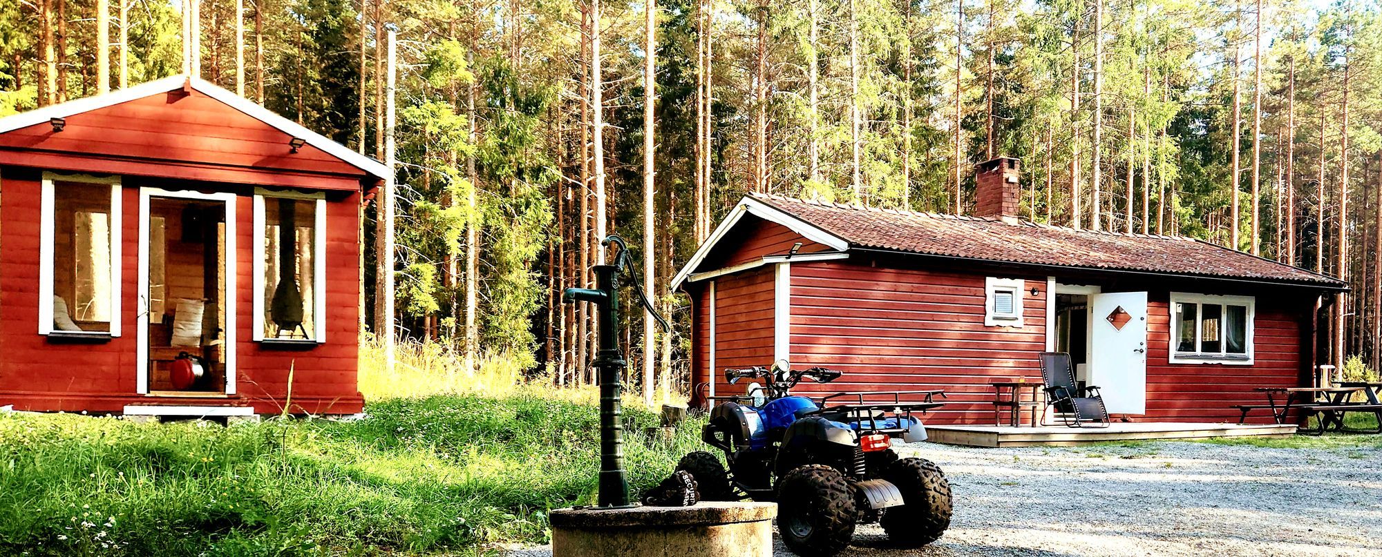Salacabin är nära sjö utan grannar.