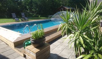 Boende med pool 12 bäddar i Svängsta, Mörrum