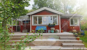 Fritidshus 200 meter från havsbadet