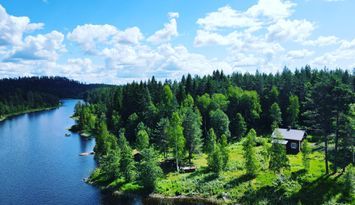 Bästa sjöläge! vedeldad bastu, kanot och fiskebåt