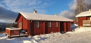 Mysig fjällstuga på Prinsbacken i Sälen