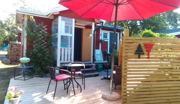Small red cottage in the archipelago of Blekinge