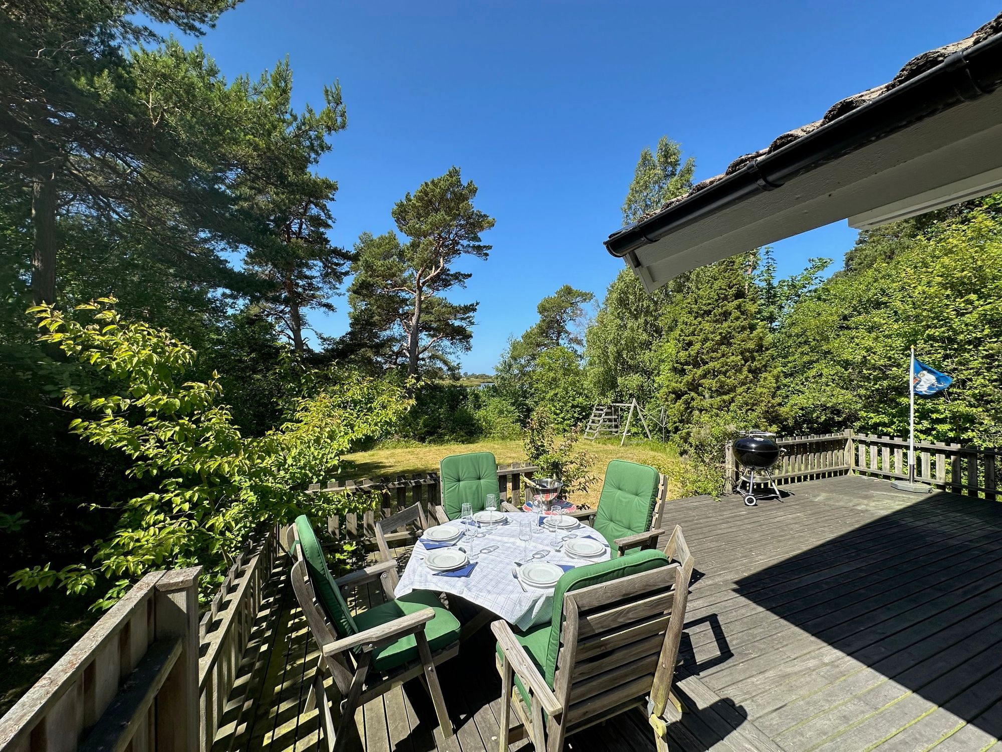 Hus i Västergarn invid Kronholmens GK, nära Tofta