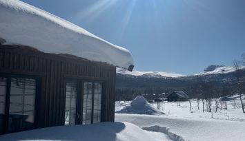 Nybyggd stuga i Kittelfjäll