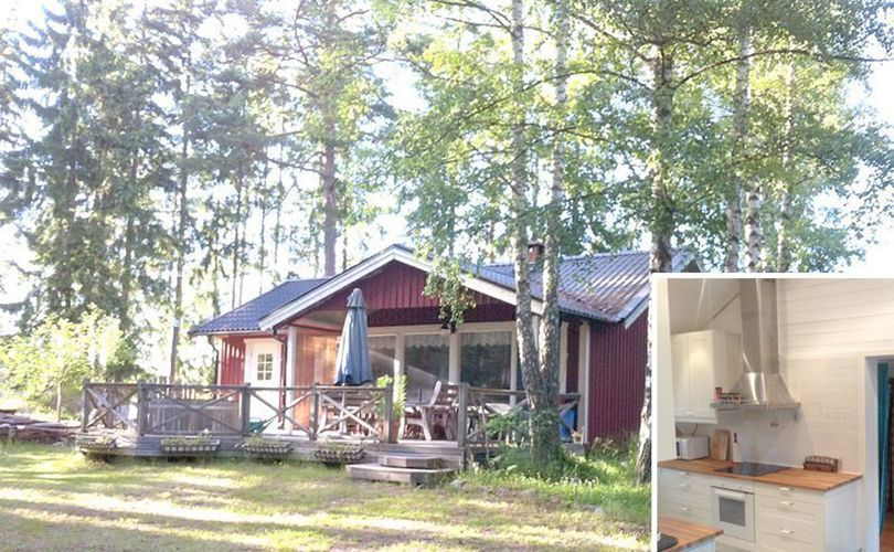 Mysig stuga med havsglimt (båt finns)