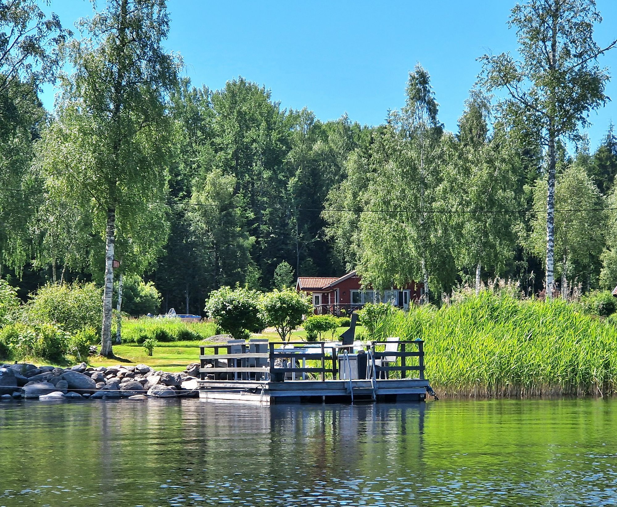 Fritidshus vid sjön Alkvettern