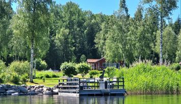 Fritidshus vid sjön Alkvettern